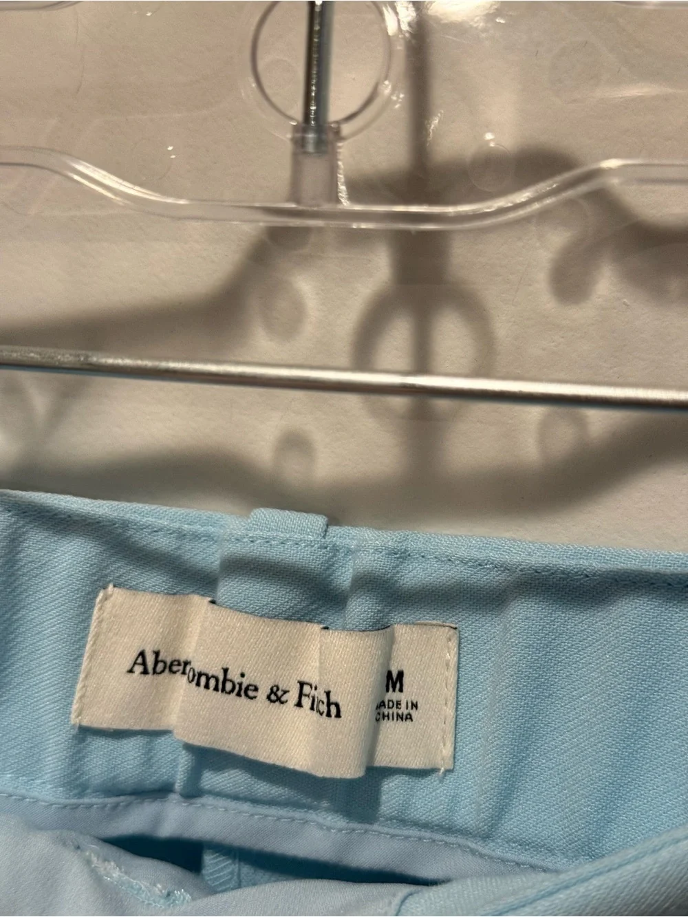 NWT Abercrombie & Fitch Sloane Light Blue High-Rise Pleated Shorts